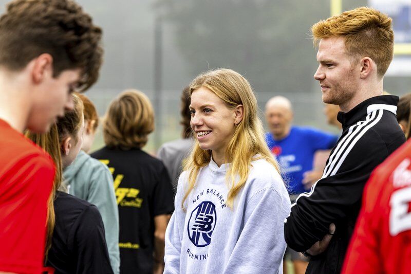 Olympian MacLean encourages campers to love running every day